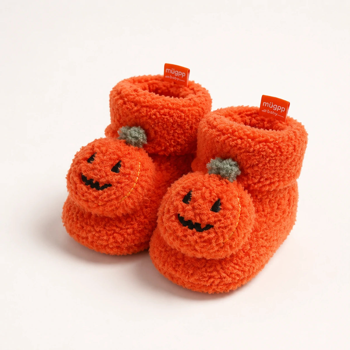 Pumpkin-Style Soft Fleece Shoes | Peakachu