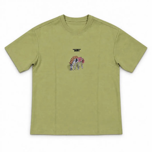 Oversized Pendant Style Printed T-Shirt | Peakachu