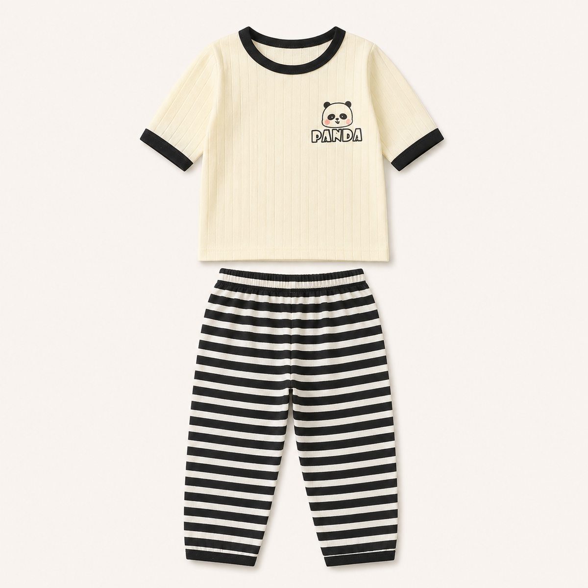 Panda Shirt + Stripy Pants | Peakachu