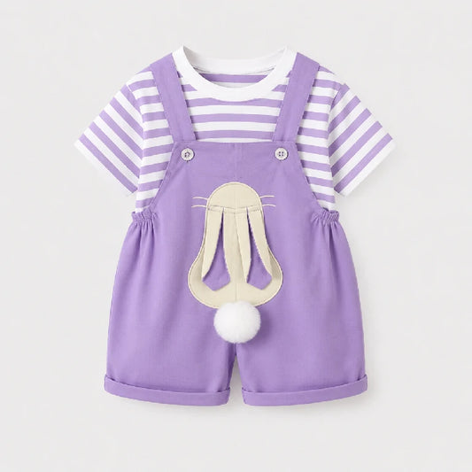 Top + Dungaree Shorts | Peakachu