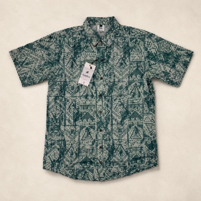 Men Print Cotton Shirt | Peakachu