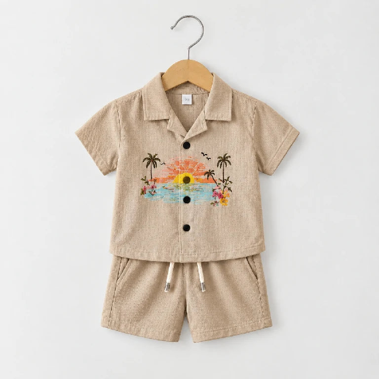 Palm Date Shirt + Shorts | Peakachu