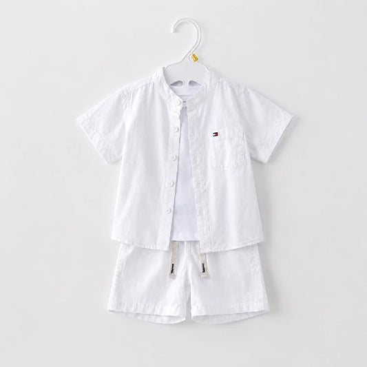 One Pocket Button Up Shirt + T-Shirt + Shorts | Peakachu