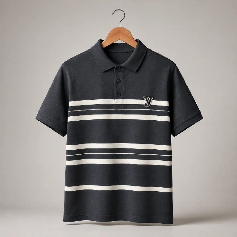 Polo Shirt Horizontal Stripes | Peakachu