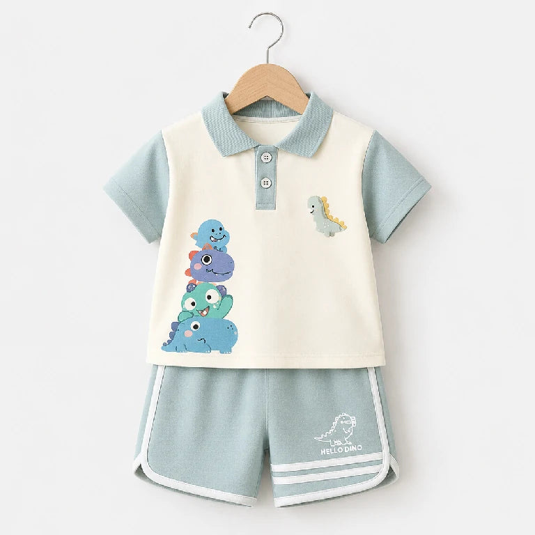 Summers Cotton Matching Top + Bottom | Peakachu
