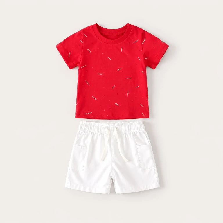Dash Pattern Shirt + Shorts | Peakachu