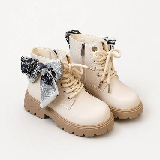 Coquette Lace-Up Ankle Boots | Peakachu