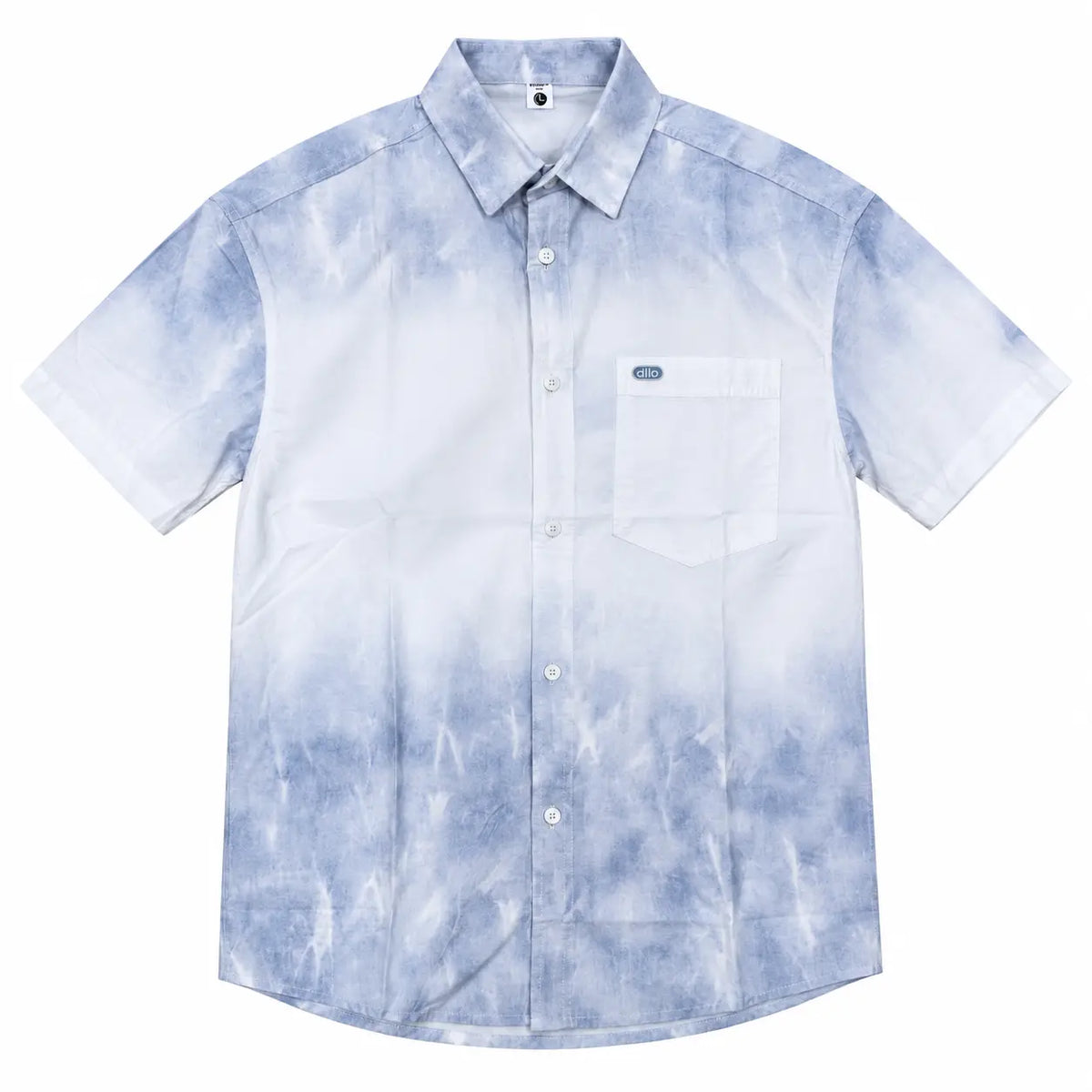 Grey and White Tie-Dye T-Shirt | Peakachu