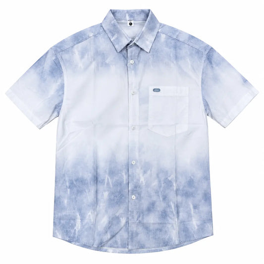 Grey and White Tie-Dye T-Shirt | Peakachu