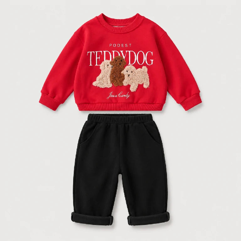 Dog Print Shirt + Shorts | Peakachu