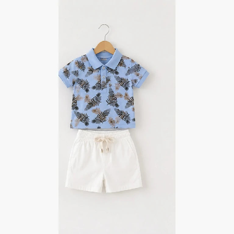 Feather Polo Shirt + Shorts | Peakachu