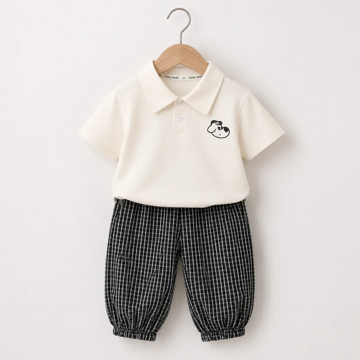 Polo Shirt with Striped Pants | Peakachu