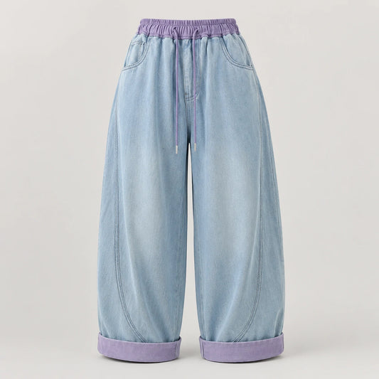Baggy Barrel Denim Pants | Peakachu