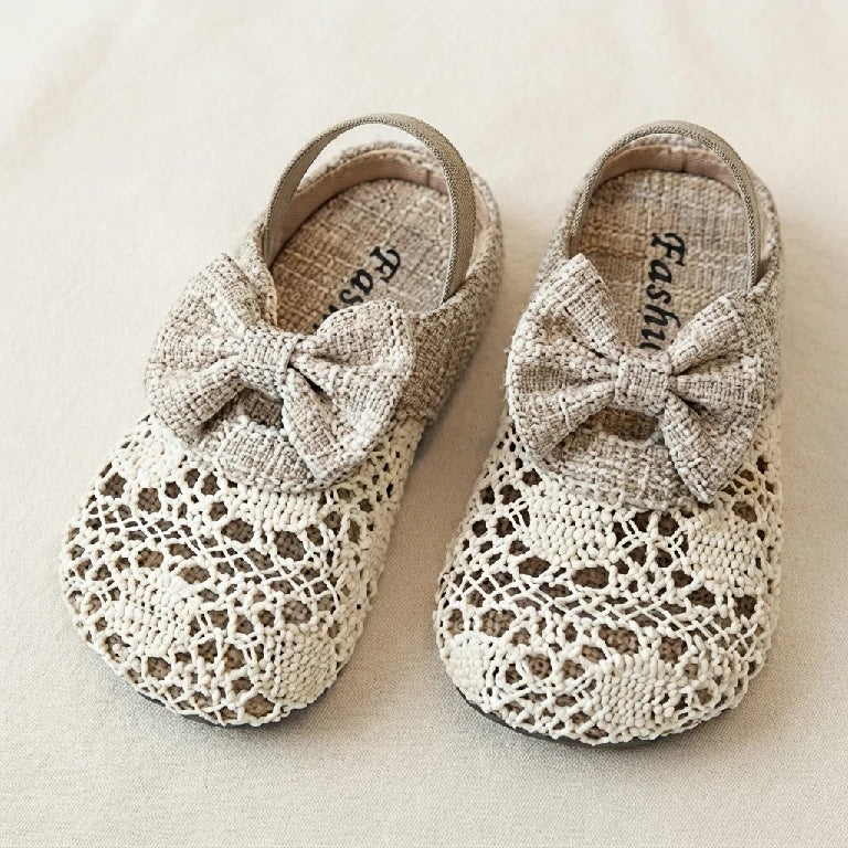Crochet upper Bow Sandals | Peakachu