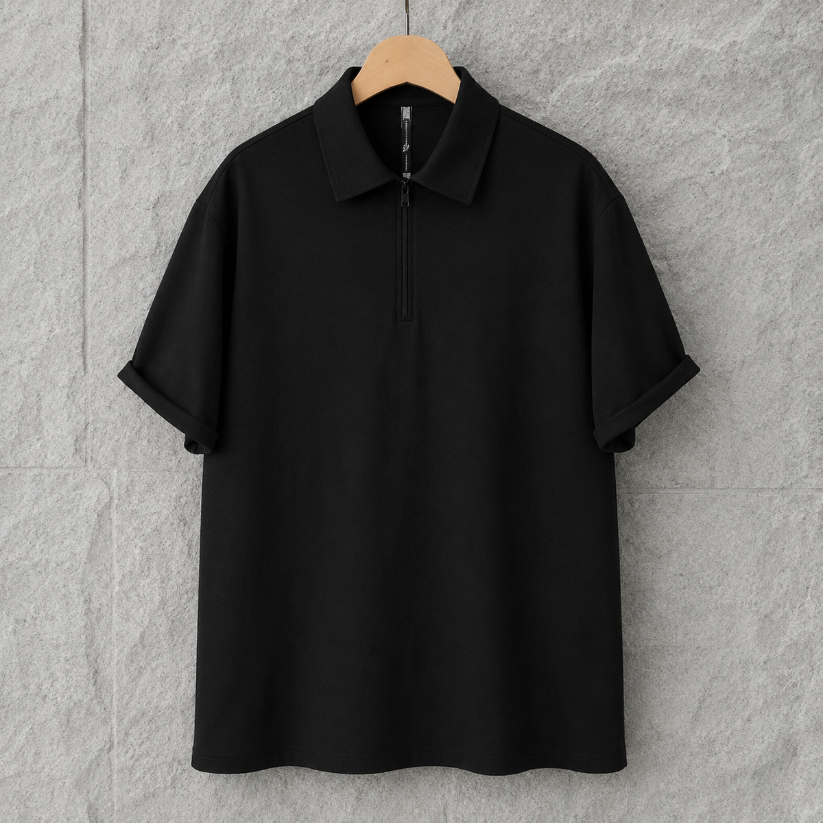 Polo Shirt Front Half Zipper | Peakachu