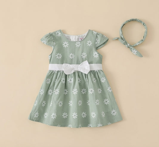 Sunflower Dress With Bow | Peakachu