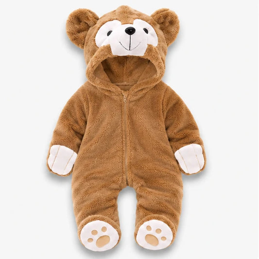 Bear Fleece Jumpsuit | Peakachu