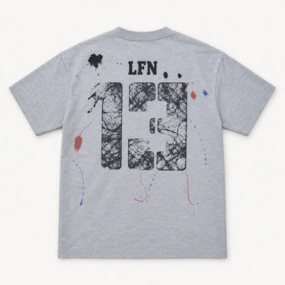 Oversized Graphic Grey Wash T-Shirt | Peakachu