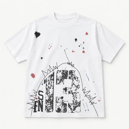 Oversized Graphic Grey Wash T-Shirt | Peakachu