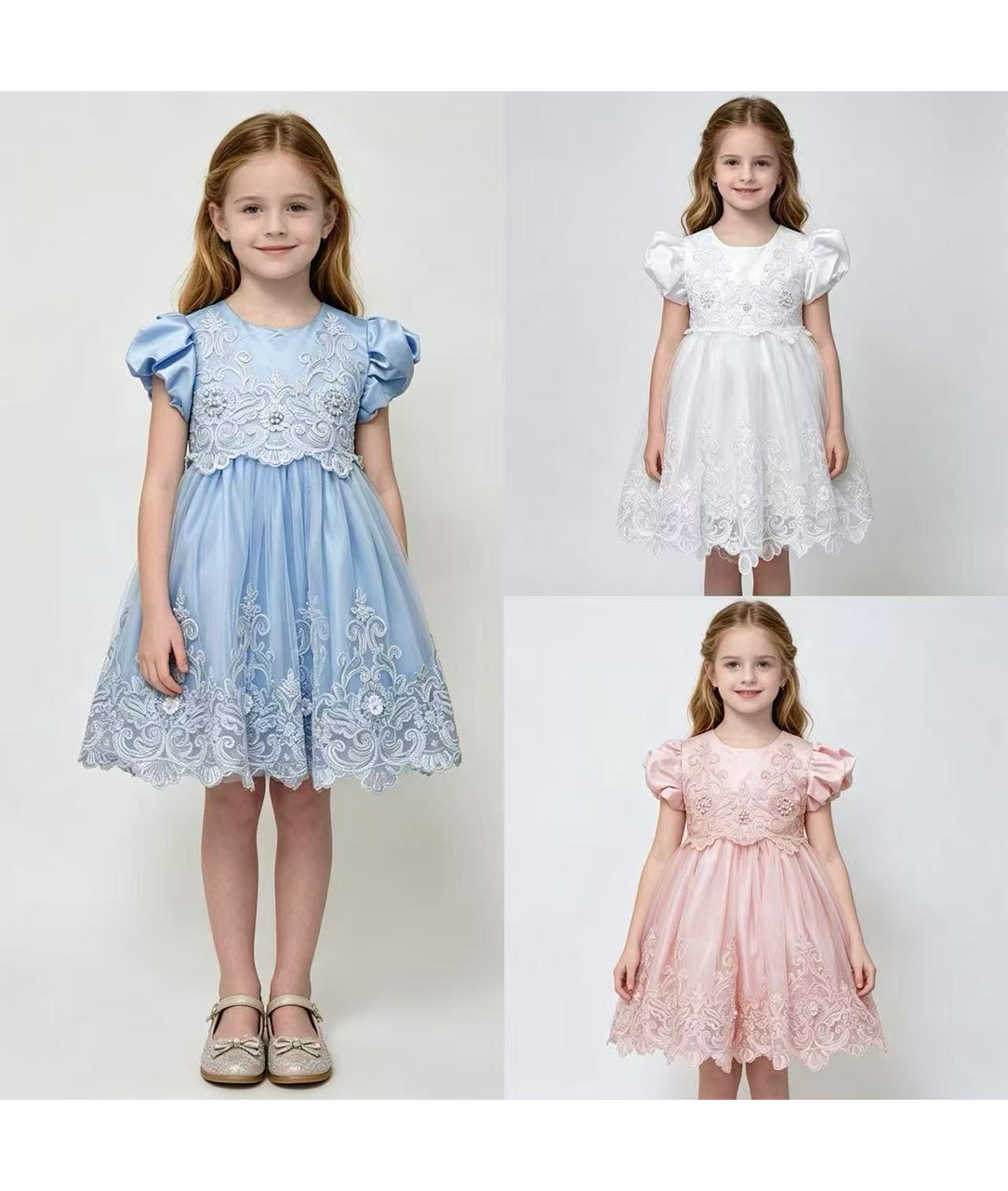Fancy Net Frock With Rhinestones | Peakachu