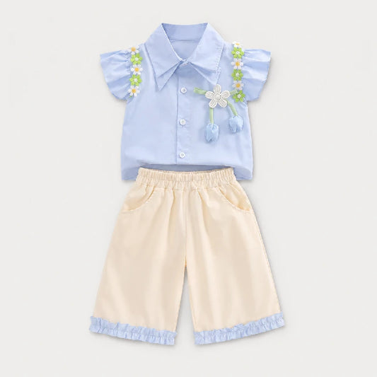Floral Collar Shirt + Pants | Peakachu
