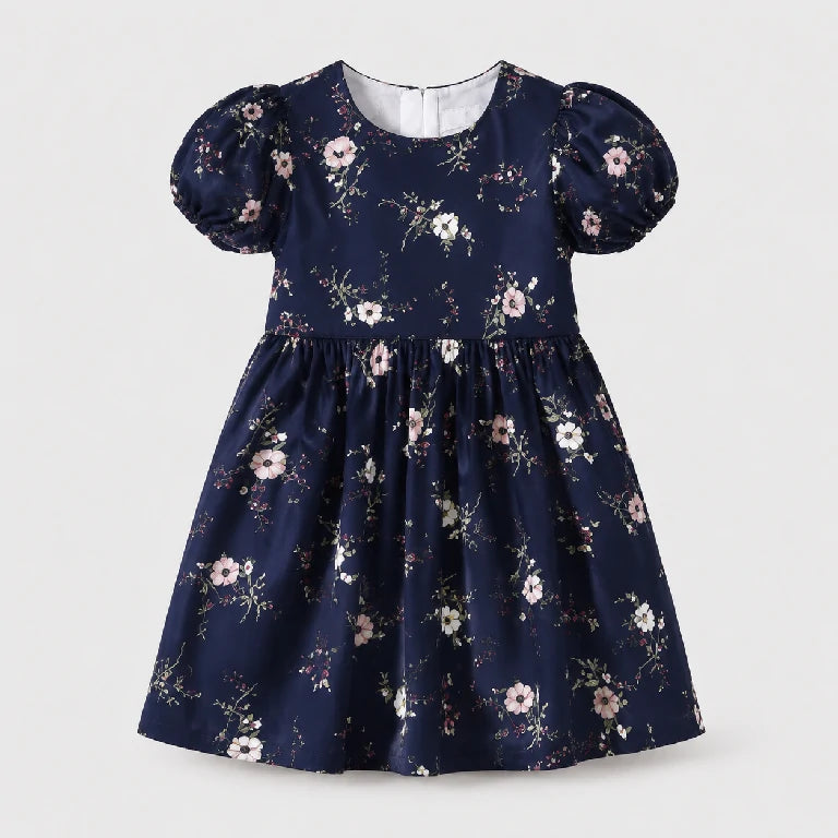 Line Skirt Summer Cotton Frock | Peakachu