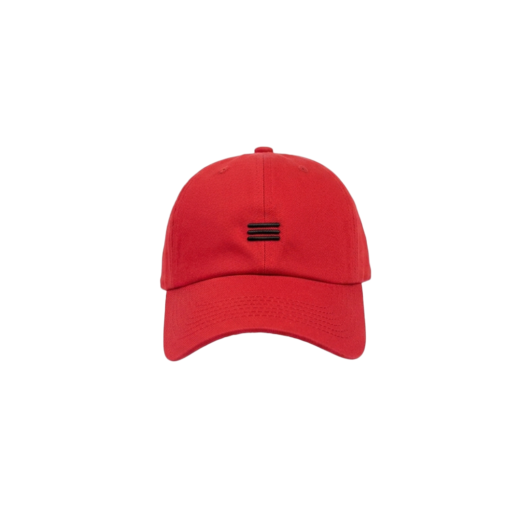 Baseball Cap - Red Triple Line | Peakachu