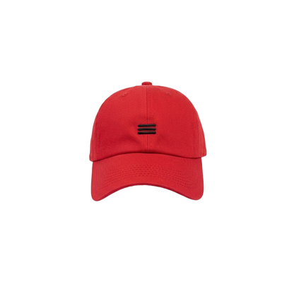 Baseball Cap - Red Triple Line | Peakachu