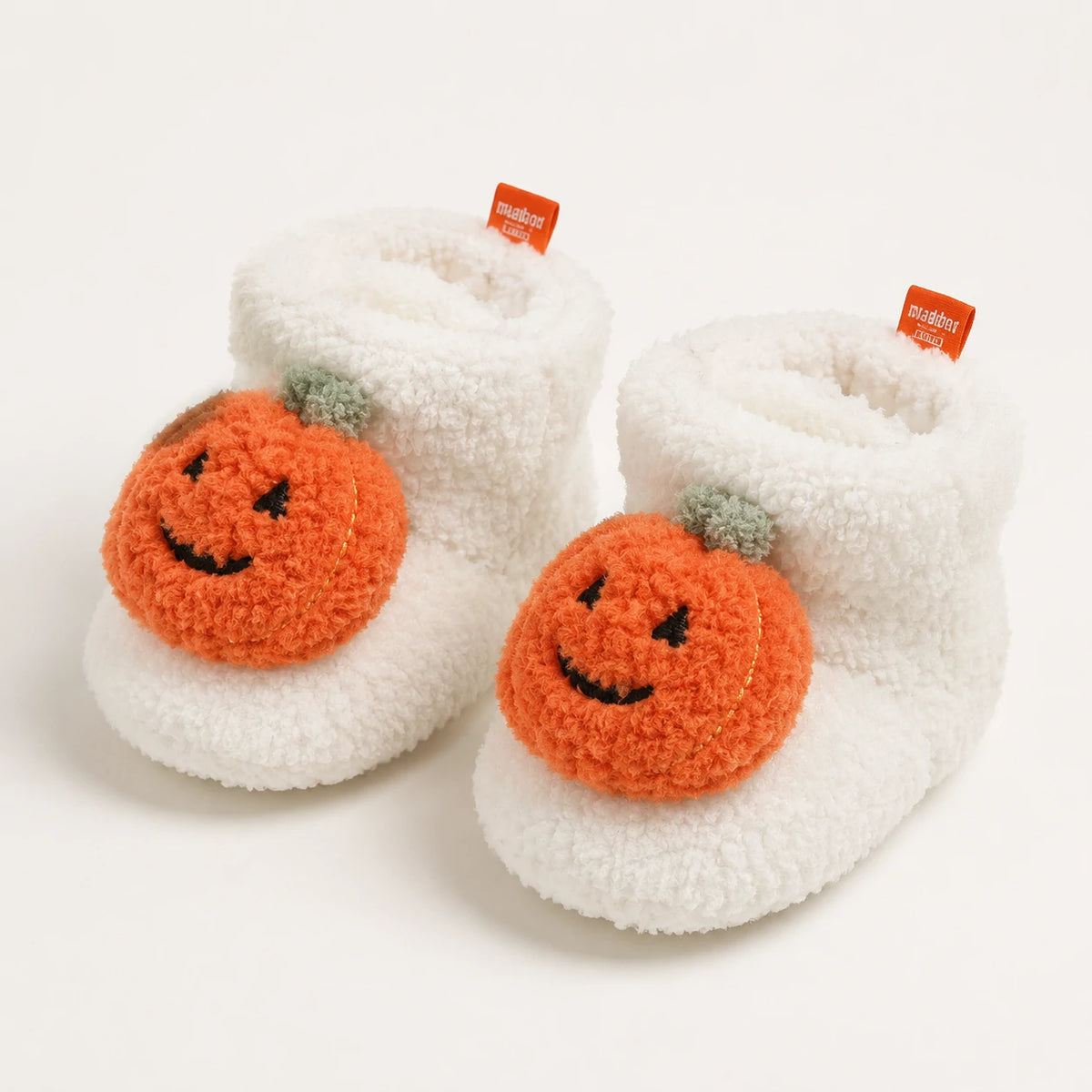 Pumpkin-Style Soft Fleece Shoes | Peakachu