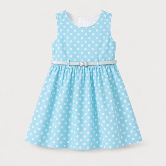 Polka Dots Dress With Belt | Peakachu