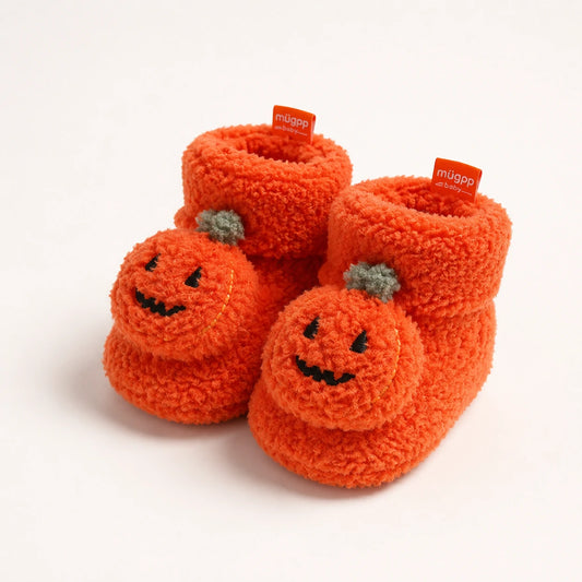 Pumpkin-Style Soft Fleece Shoes | Peakachu