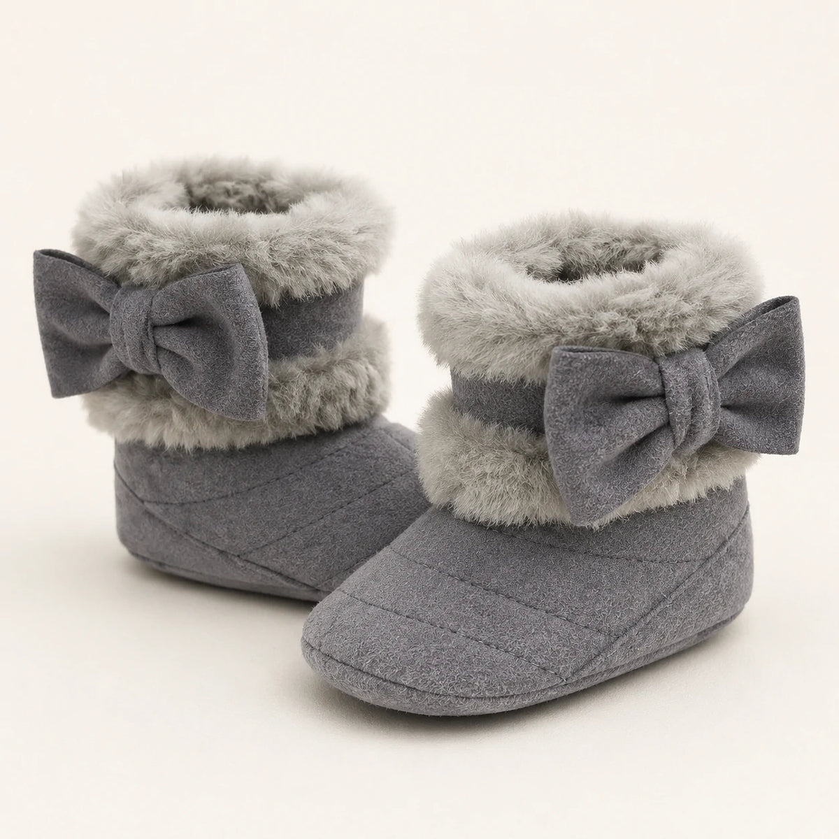 Soft-Soled Pink Bow Shoes | Peakachu