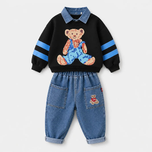Graphic Shirt + Denim Shorts | Peakachu