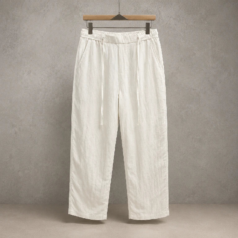 White Linen Trousers | Peakachu