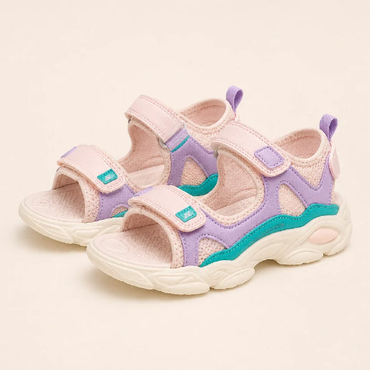 Open Toe Colorful Sandals | Peakachu