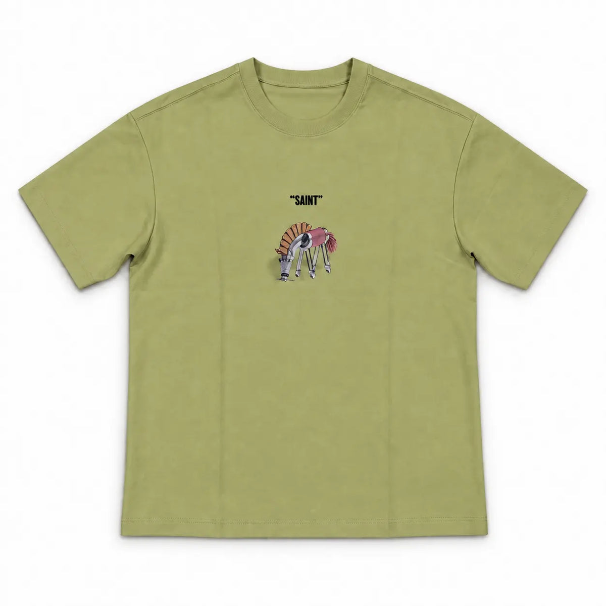 Oversized Pendant Style Printed T-Shirt | Peakachu