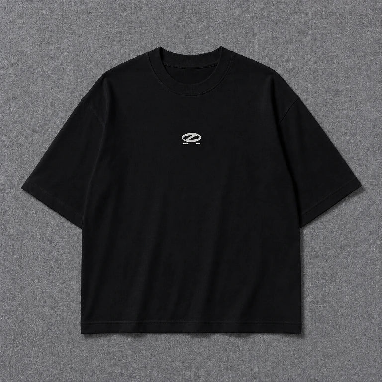 Oversized Graphic Solid Print T-Shirt | Peakachu
