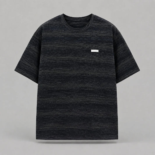 Oversized Graphic Stripe Print T-Shirt | Peakachu