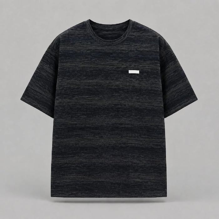 Oversized Graphic Stripe Print T-Shirt | Peakachu