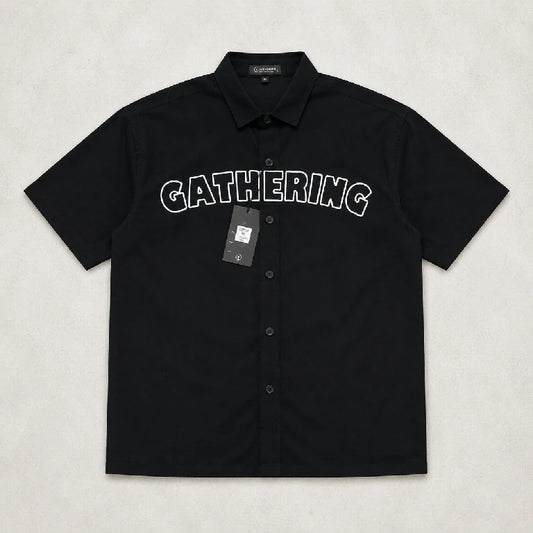 Graphic Button-Up Shirt | Peakachu