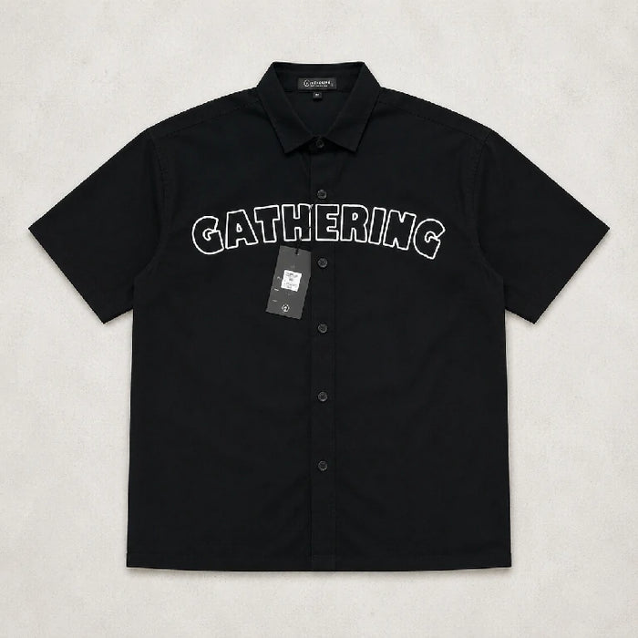 Graphic Button-Up Shirt | Peakachu