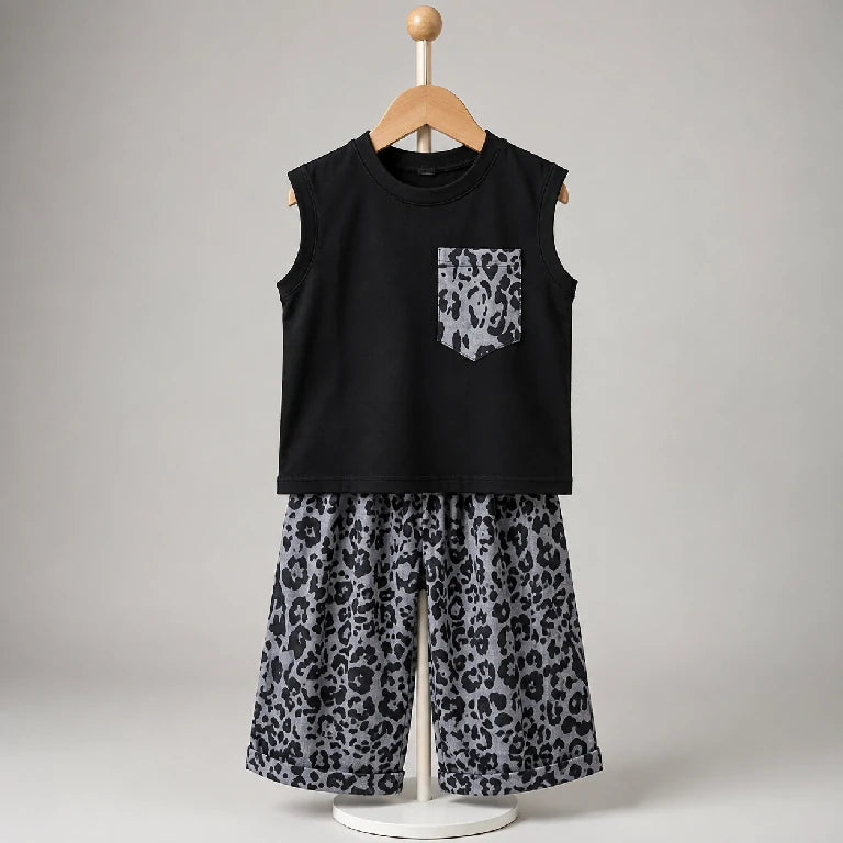 Graphic Cheetah Printed Co-Ord Set | Peakachu