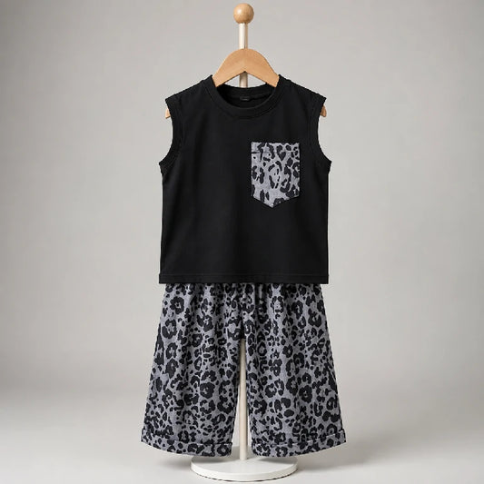 Graphic Cheetah Printed Co-Ord Set | Peakachu