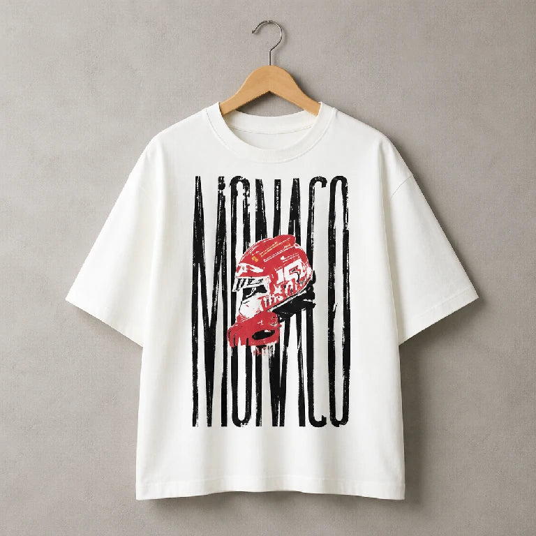 Oversized Graphic Monaco Racing T-Shirt | Peakachu