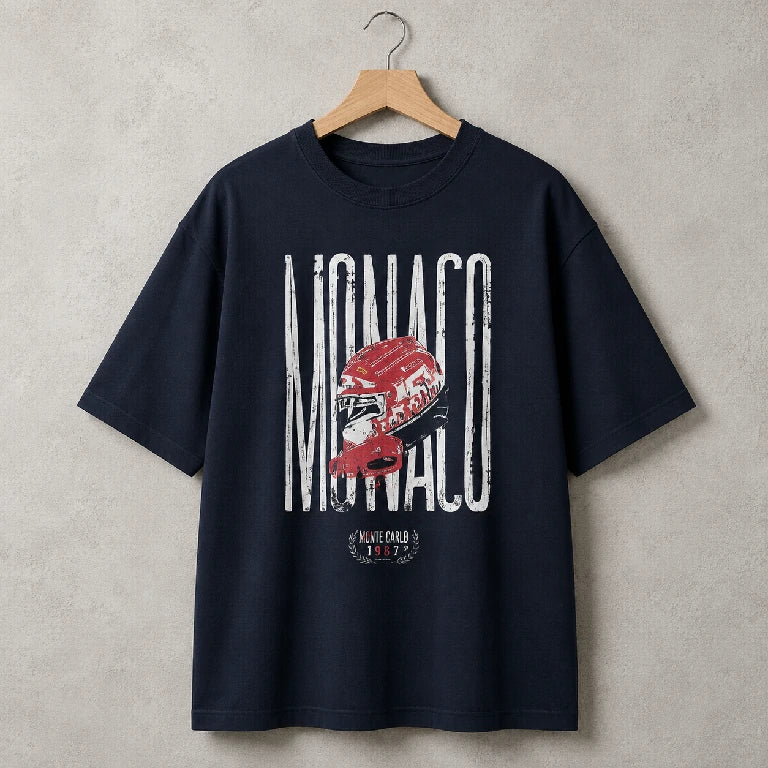 Oversized Graphic Monaco Racing T-Shirt | Peakachu