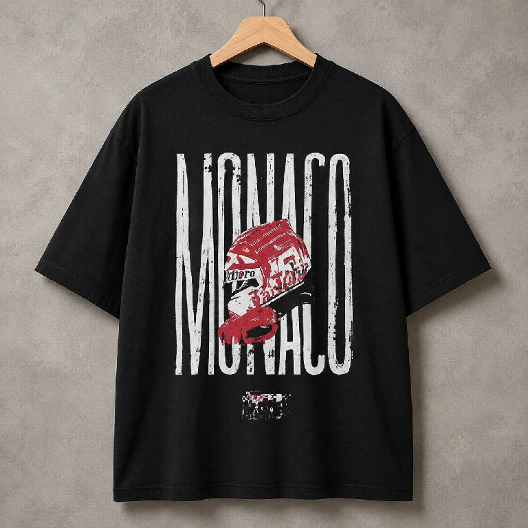 Oversized Graphic Monaco Racing T-Shirt | Peakachu