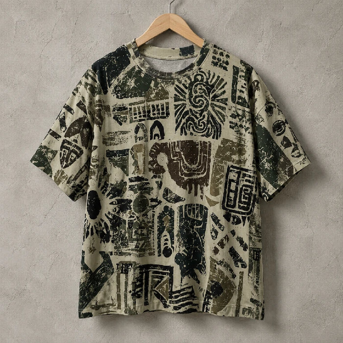 Oversized Graphic Comic Collage T-Shirt | Peakachu