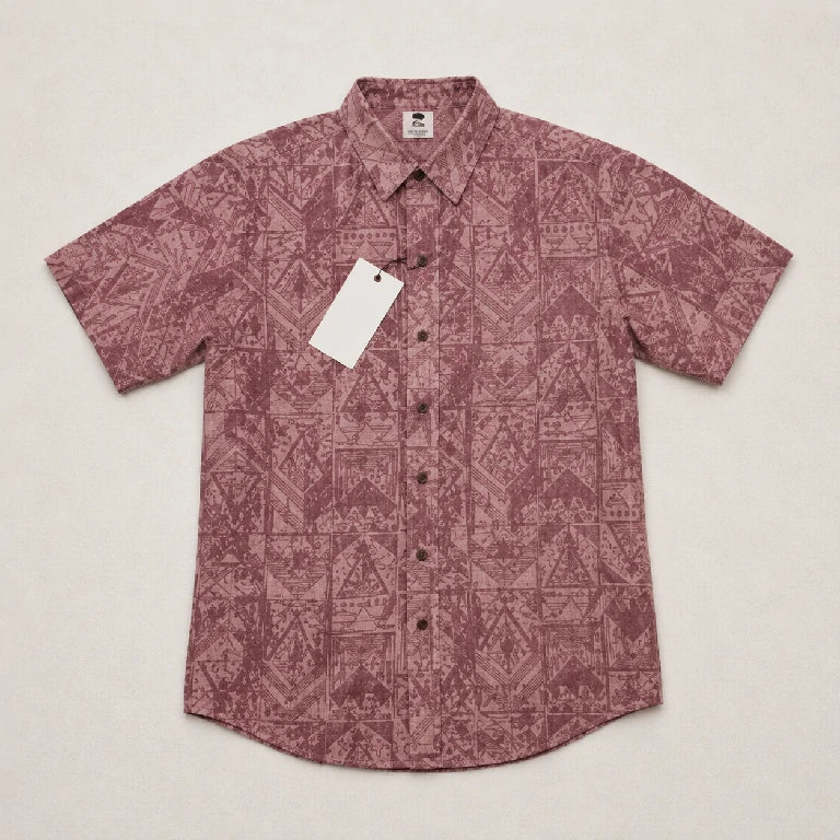 Men Print Cotton Shirt | Peakachu
