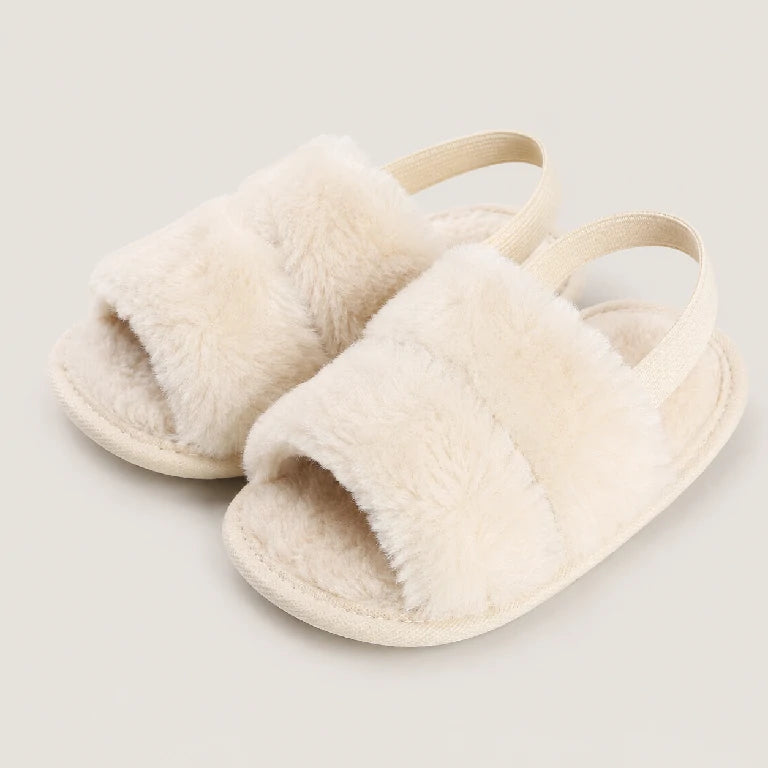 Plush Faux Fur Sandal | Peakachu
