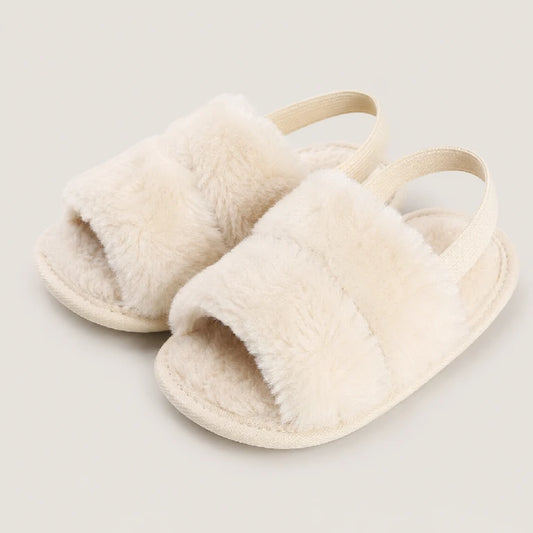 Plush Faux Fur Sandal | Peakachu